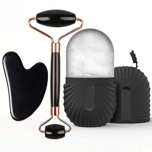Facial Ice Roller and Gua Sha Set