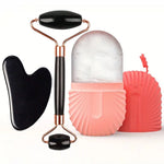 Facial Ice Roller and Gua Sha Set