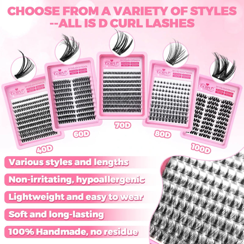 DIY Lash Extensions Kit with Shampoo and Tools
