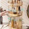 Rotatable Gold Makeup Organizer