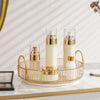 Rotatable Gold Makeup Organizer